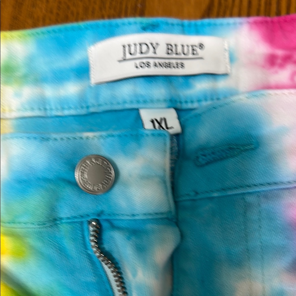 Judy Blue Kids Tie-Dye Bottoms - Blue and Pink